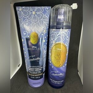 🆕 Bath & Body Works 🩵Cinderella Body Cream and Fragrance Mist Set ✨new unused✨